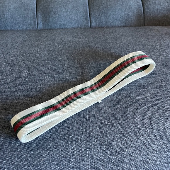 Gucci web elastic headband white red green. One size. - Picture 3 of 4